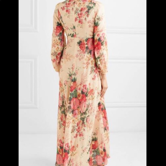 Zimmerman Laeila Floral Print Linen Maxi Dress - Picture 3 of 4